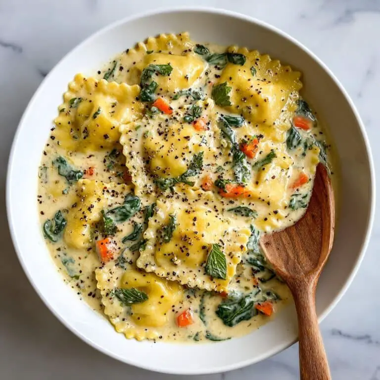 Creamy Tuscan Ravioli Soup Recipe