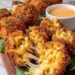 Fried Mac and Cheese Bites with Marinara Dipping Sauce Recipe