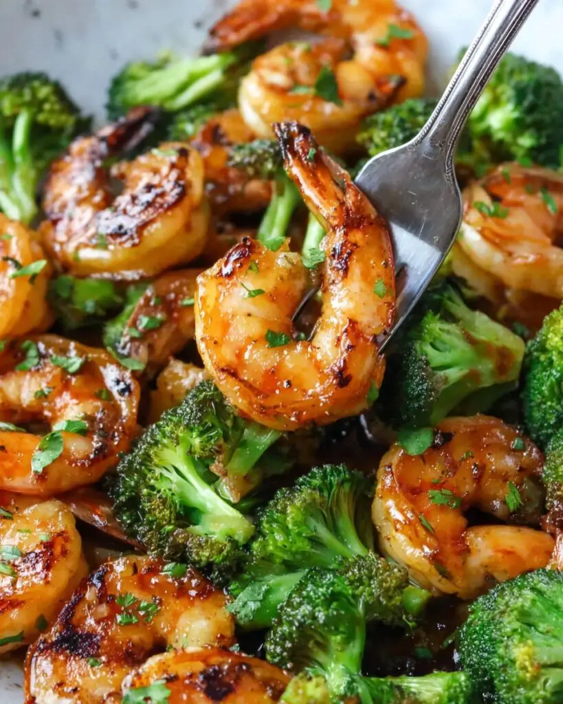 Honey Garlic Butter Shrimp and Broccoli Recipe