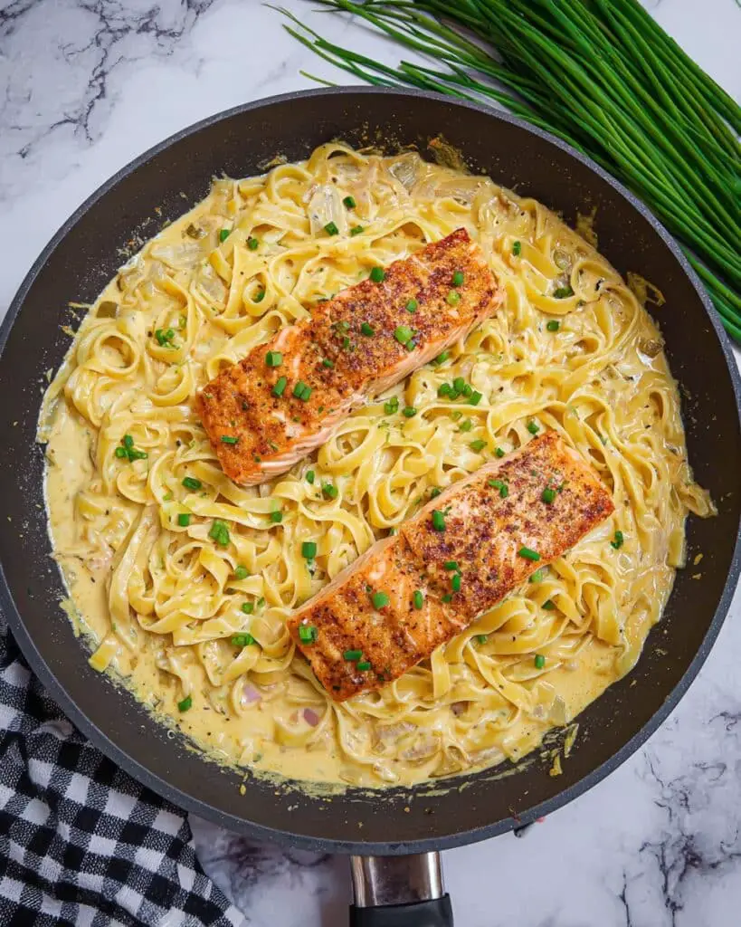 Creamy Cajun Salmon Pasta Recipe