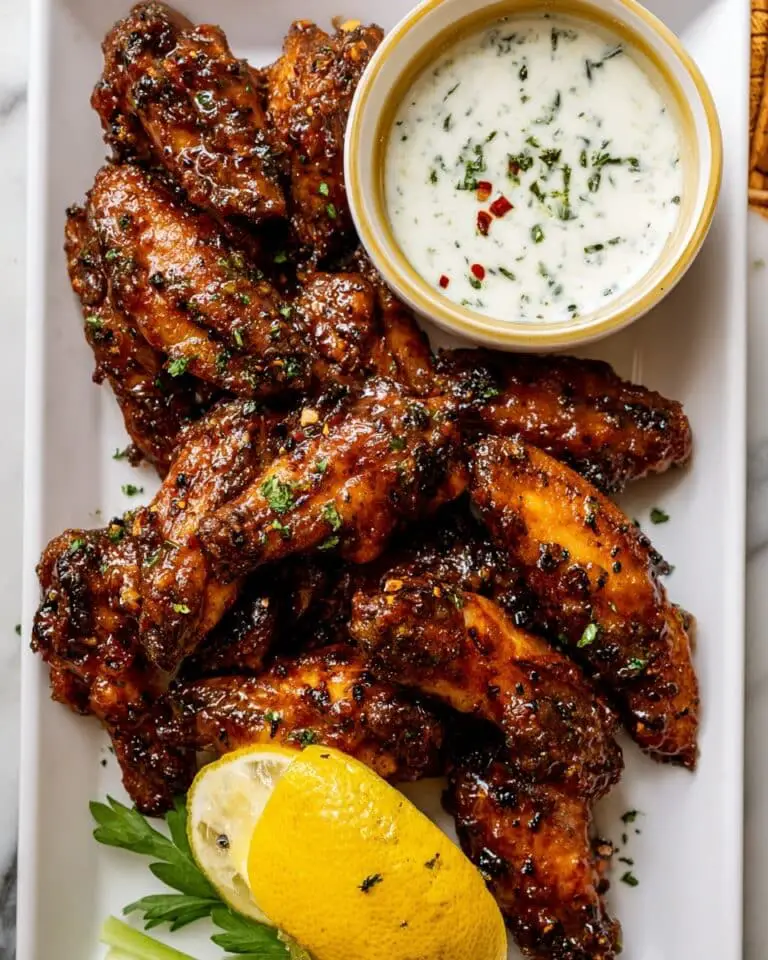 Crispy Lemon Pepper Buffalo Wings Recipe