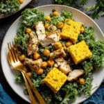 Chicken Caesar Salad with Cornbread Croutons Recipe