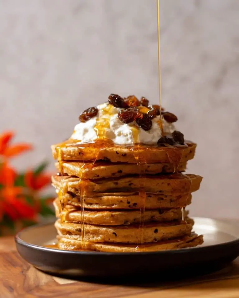 The Best Vegan Carrot Cake Pancakes Recipe