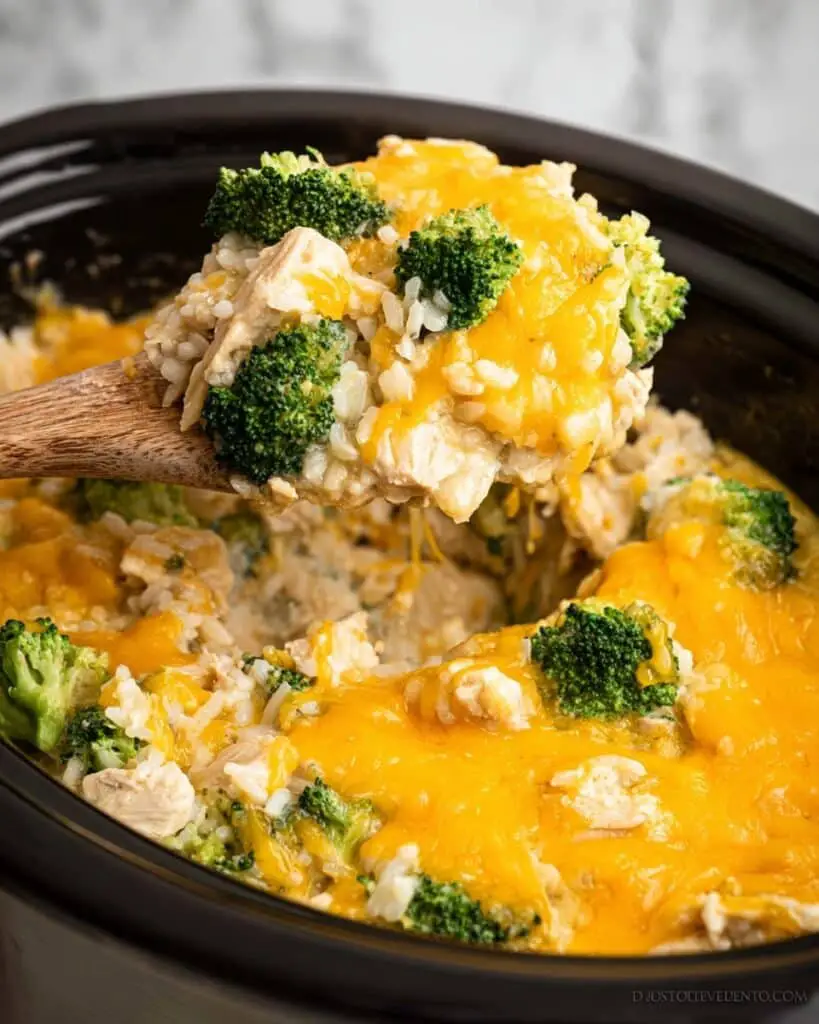 Crock Pot Chicken Broccoli Rice Casserole Recipe