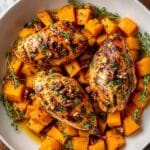 Maple Chicken with Sautéed Sweet Potatoes Recipe