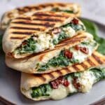 Mozzarella and Feta Pita Grilled Cheese Recipe