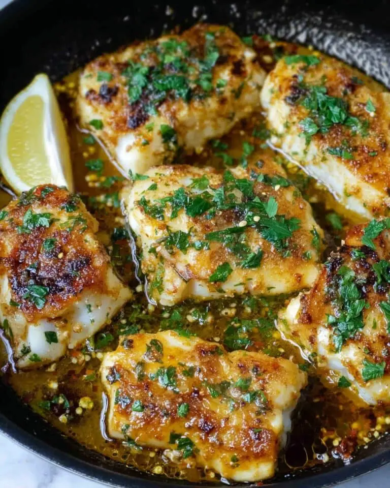 Baked Cod with Lemon, Garlic, and Spiced Coating Recipe