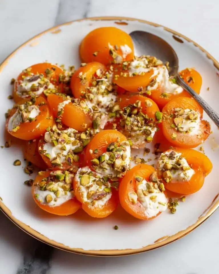 Turkish Poached Apricots with Ricotta Recipe
