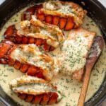 Garlic Butter Salmon and Lobster in Creamy Lemon Parmesan Sauce Recipe