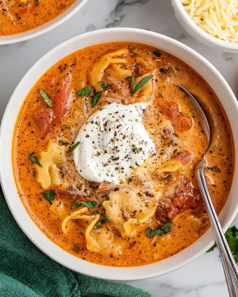 Slow Cooker Lasagna Soup Recipe