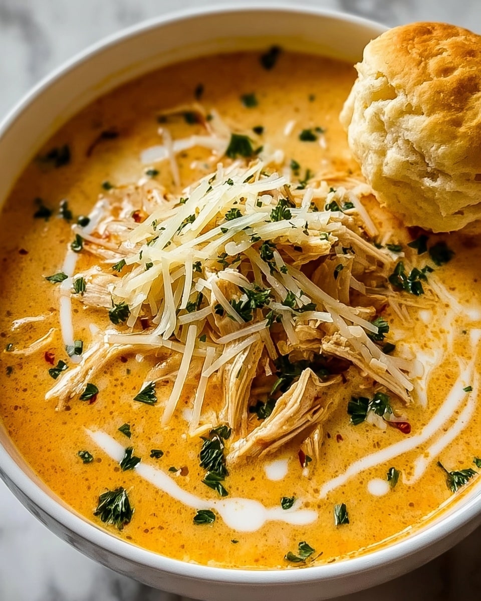 Crock Pot Creamy Chicken Parmesan Soup Recipe
