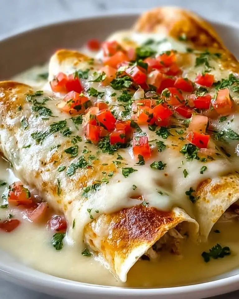 Chicken Enchiladas with Sour Cream White Sauce Recipe