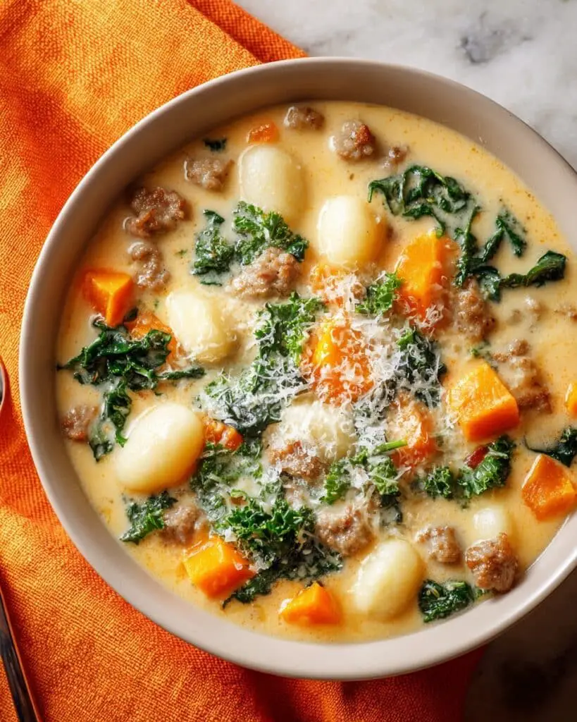 Savory Butternut Squash Gnocchi Soup Recipe