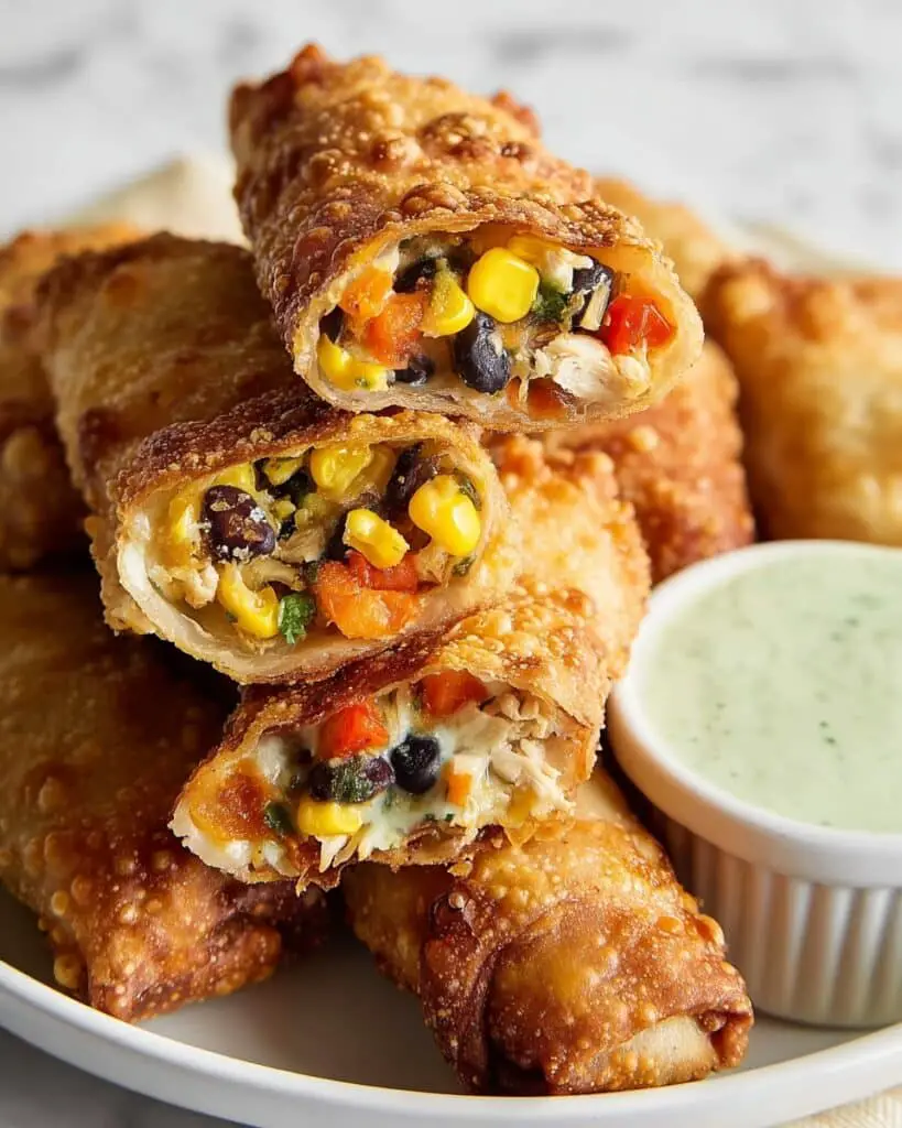 Southwest Chicken Egg Rolls Recipe