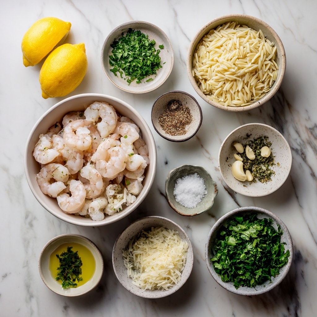 Irresistible Shrimp Orzo in Lemon Garlic Sauce Recipe - Recipe Image