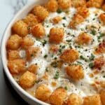 Chicken Alfredo Tater Tot Casserole Recipe