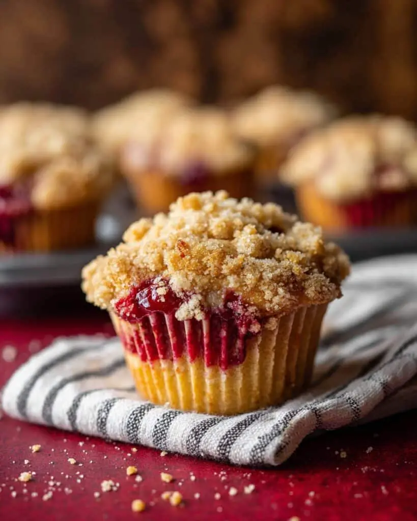 Leftover Cranberry Sauce Coffee Cake Muffins Recipe