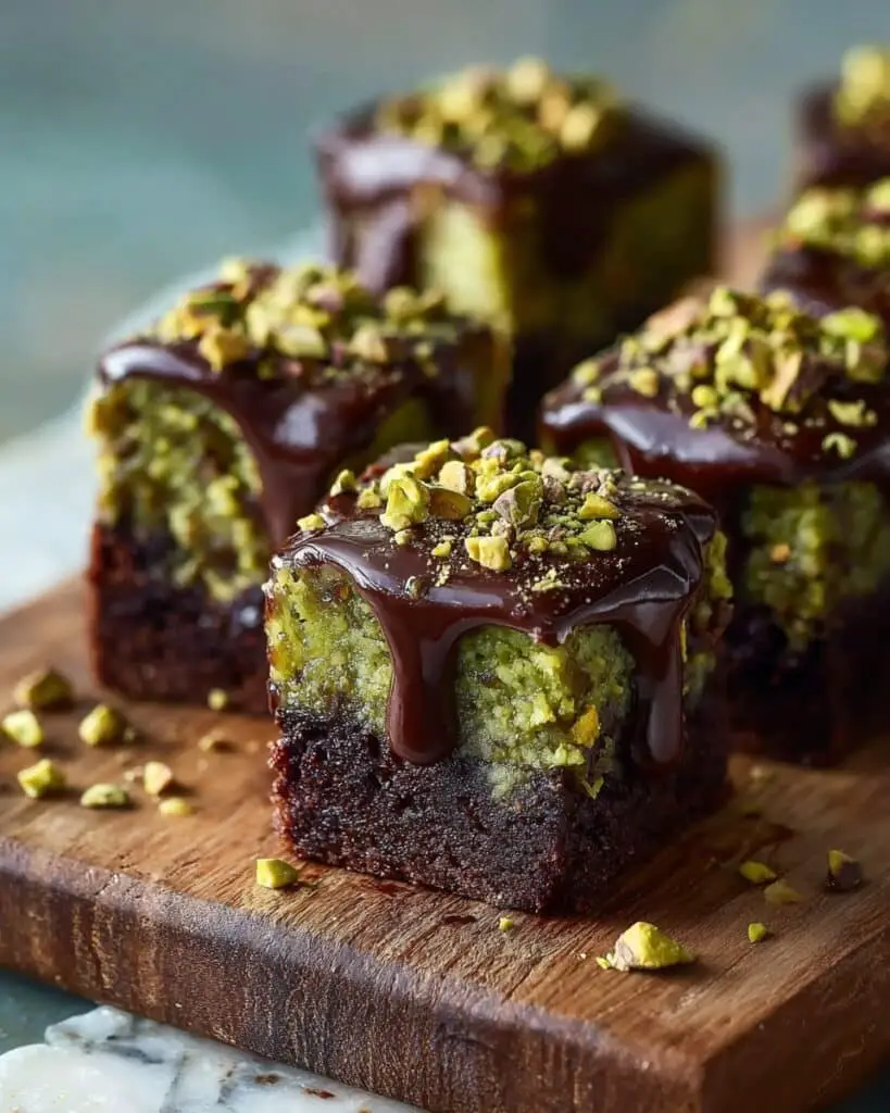 Pistachio Ferrero Rocher Brownies Recipe