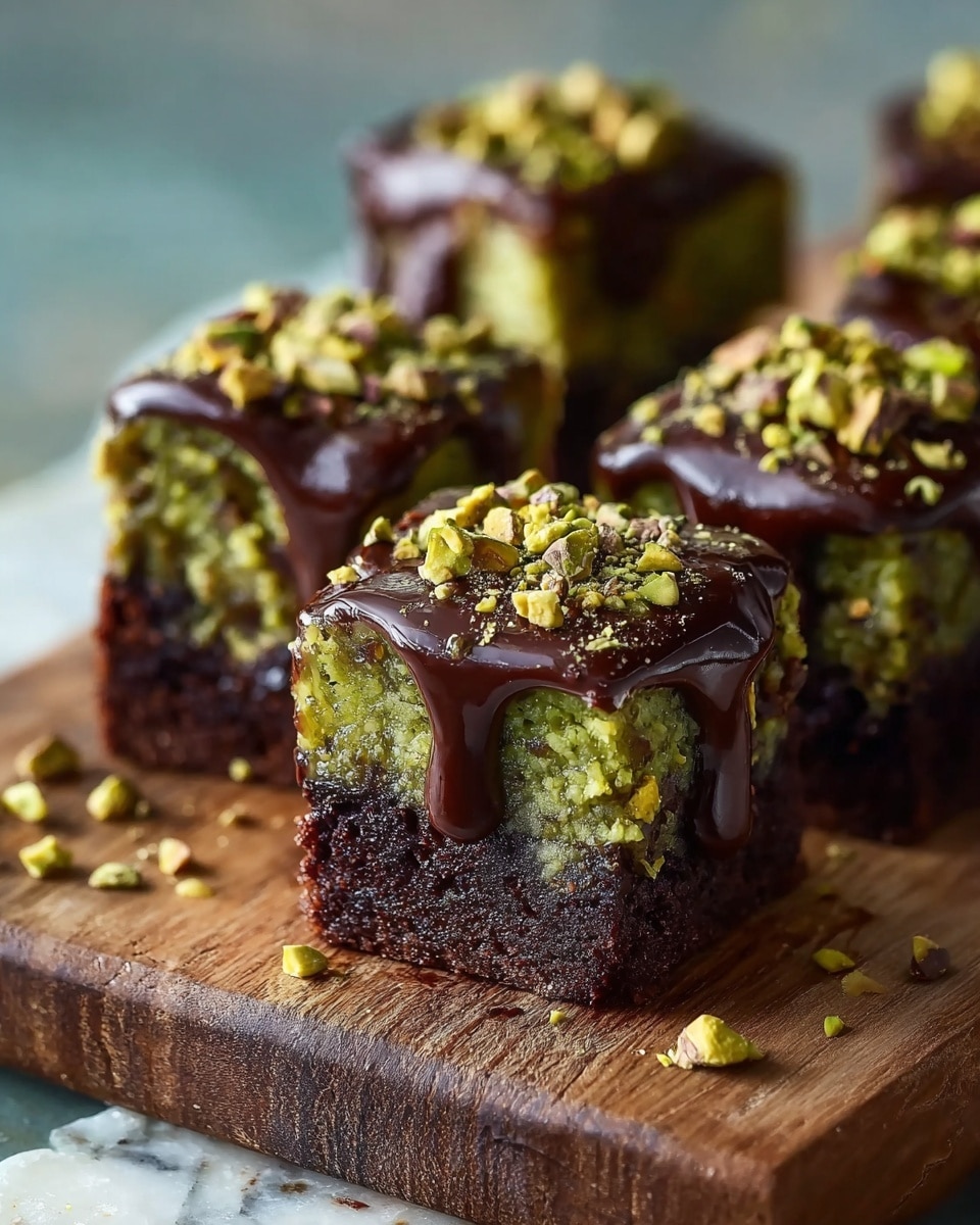 Pistachio Ferrero Rocher Brownies Recipe