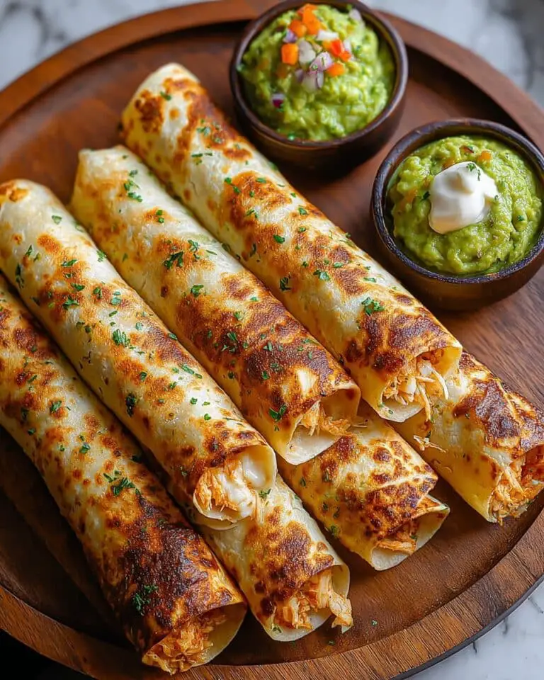 Crunchy Oven-Baked Chicken Taquitos Recipe