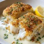 Quick Baked Cod with Mayonnaise and Parmesan Recipe