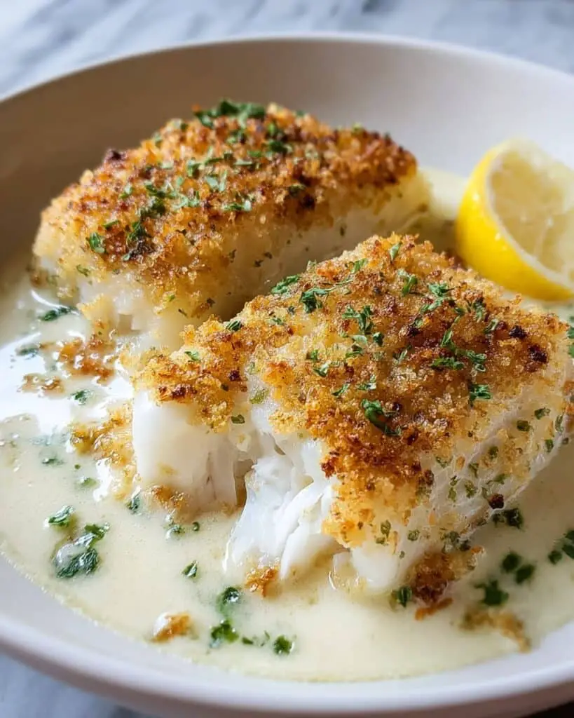 Quick Baked Cod with Mayonnaise and Parmesan Recipe