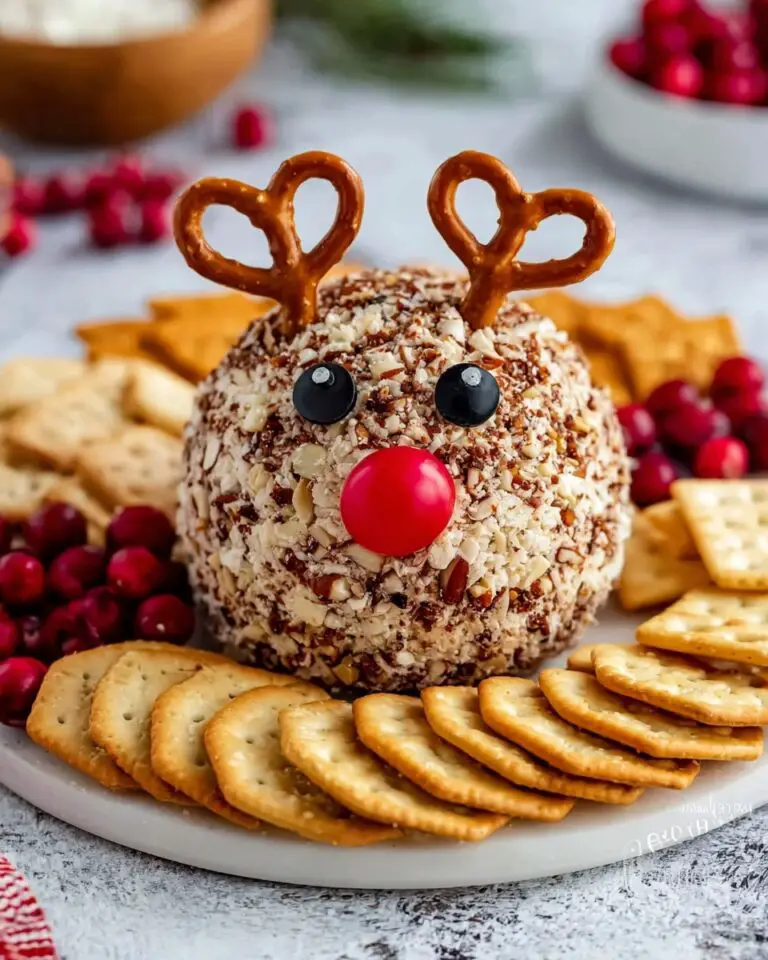 Reindeer Cheese Ball (Perfect Christmas Appetizer) Recipe