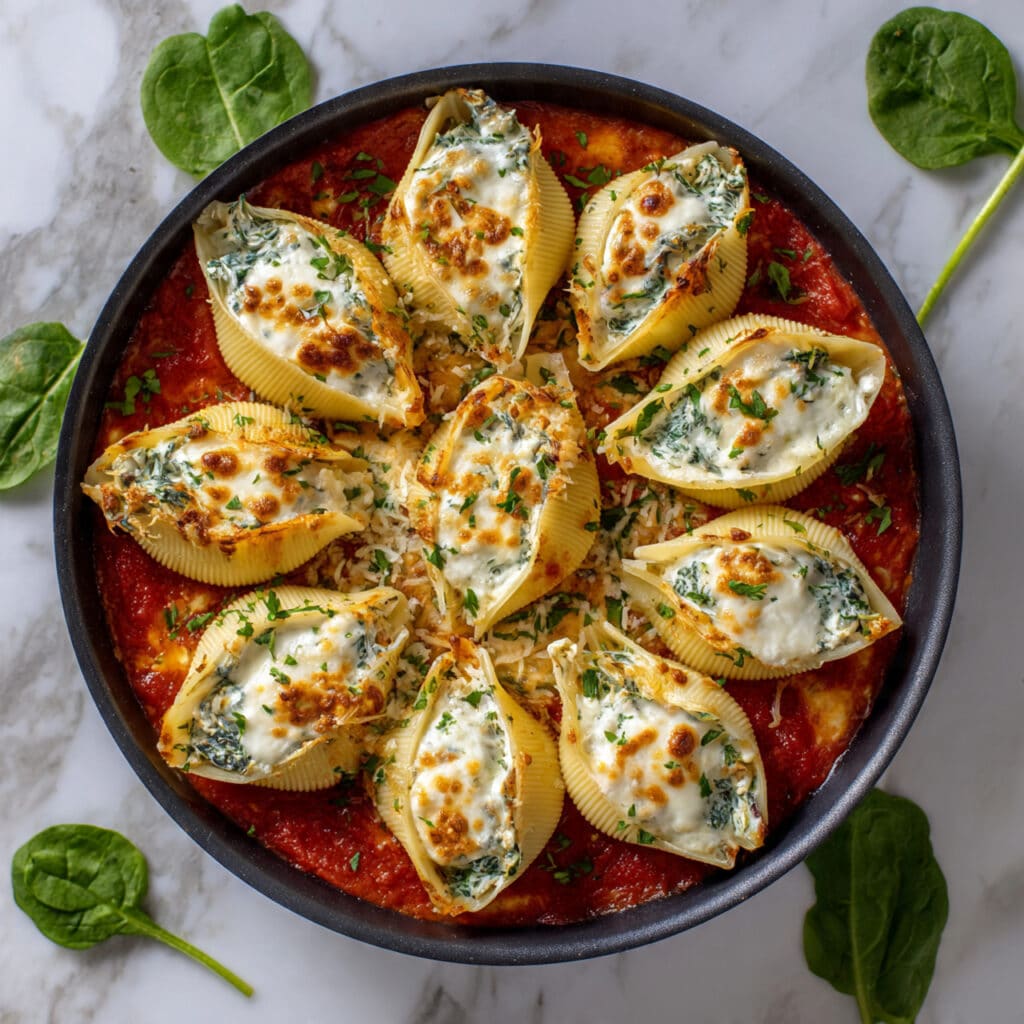 Easy and Healthy Vegetarian Stuffed Pasta Shells Recipe