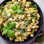 Grilled Chicken and Asparagus Pesto Pasta Recipe
