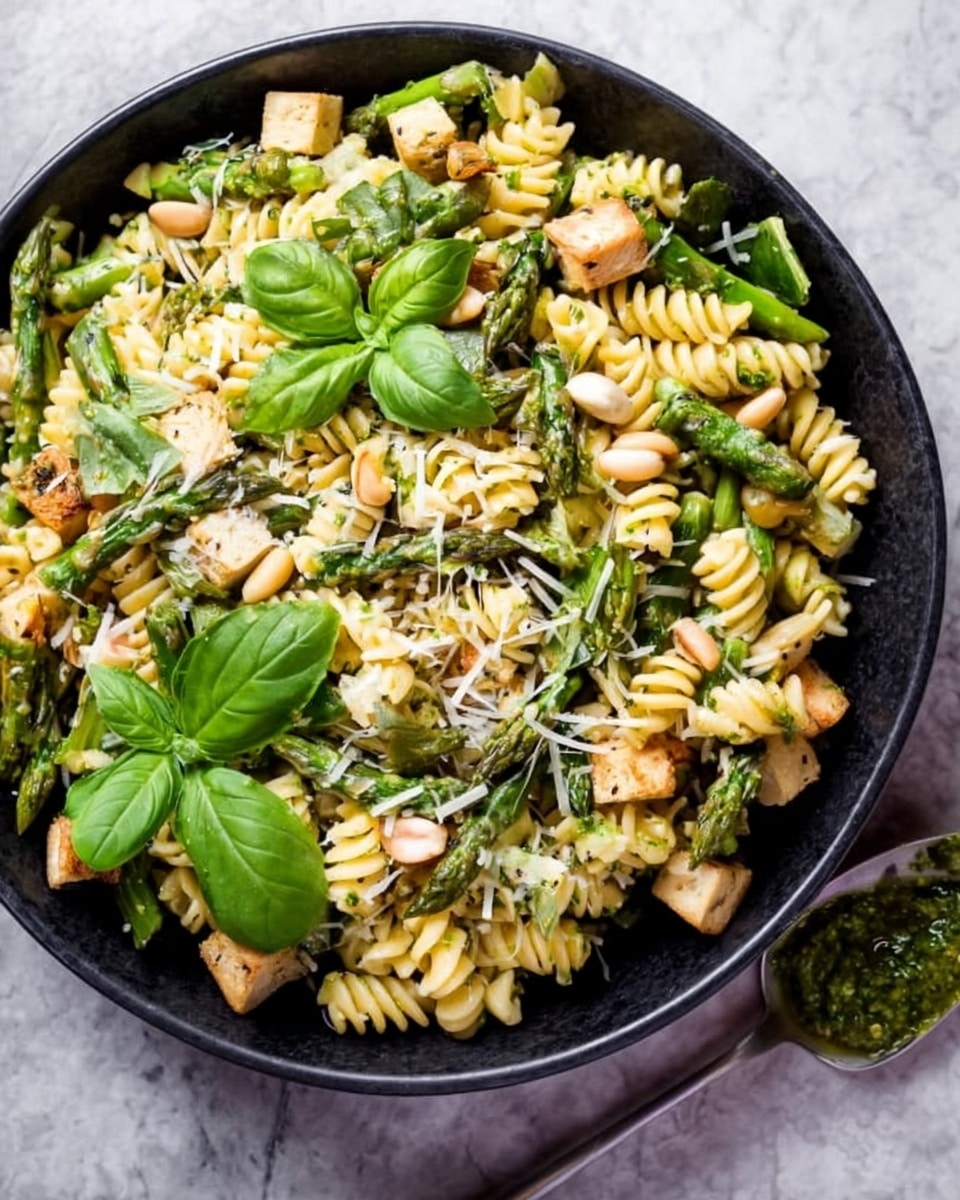 Grilled Chicken and Asparagus Pesto Pasta Recipe