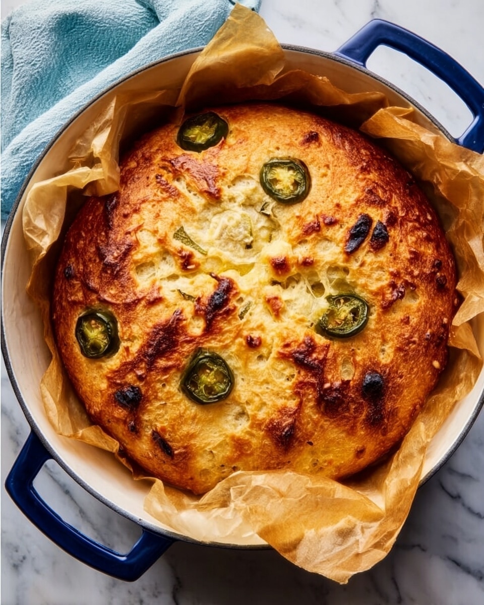 Jalapeno Cheddar Dutch Oven Bread Recipe