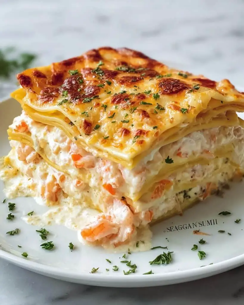 Savory Seafood Lasagna with Shrimp & Crab for Cozy Nights Recipe