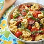 Roasted Red Pepper and Parmesan Tortellini Salad Recipe