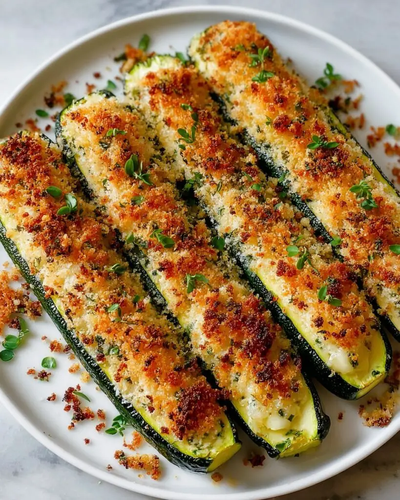 Baked Parmesan-Herb Zucchini Recipe
