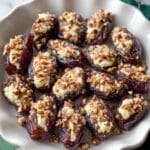 Easy Goat Cheese Stuffed Dates with Pecans & Honey Recipe