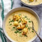 Easy Instant Pot Cauliflower Soup (Healthy & Vegan) Recipe
