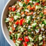 Green Lentil Tabbouleh Salad Recipe