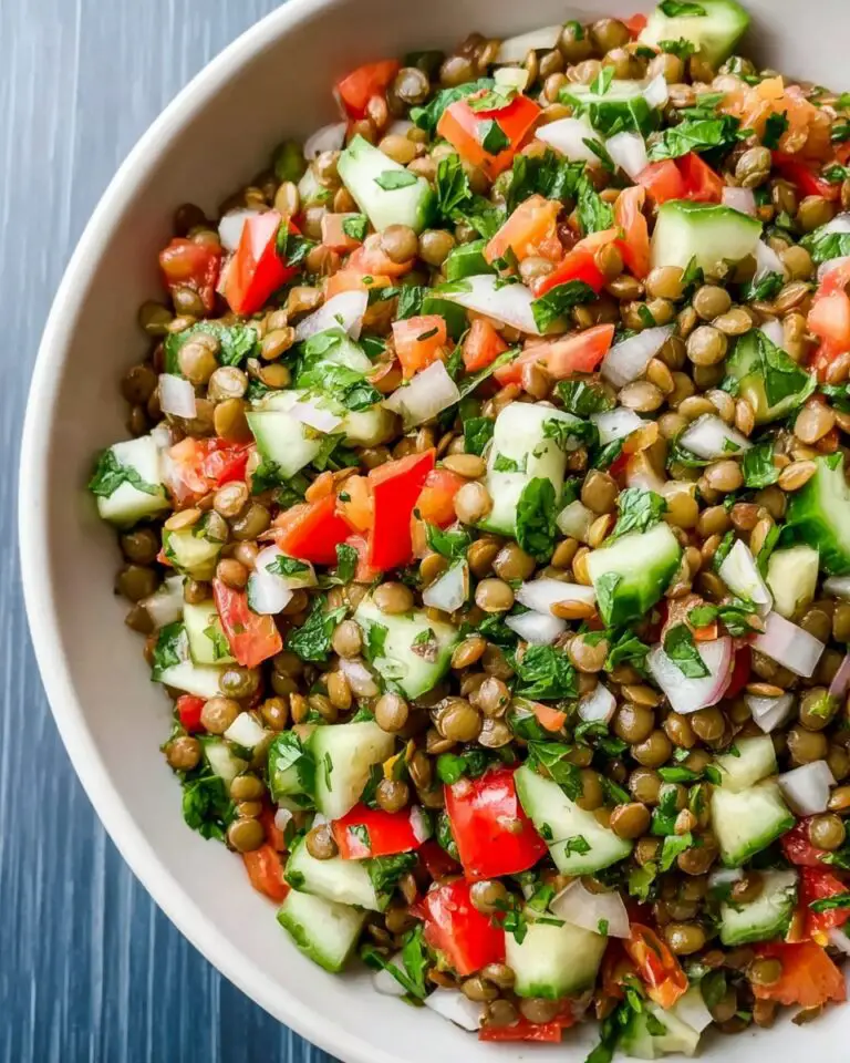 Green Lentil Tabbouleh Salad Recipe