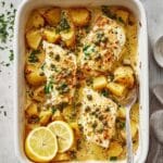 Cod & Potatoes in Rosemary Cream Sauce Recipe