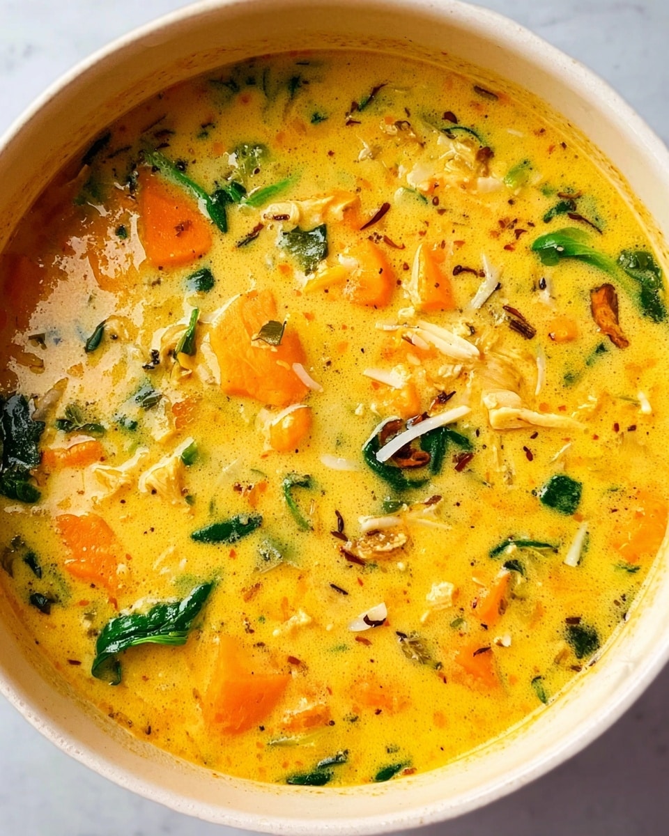 Creamy Sweet Potato Chicken Soup Recipe - Recipe Image