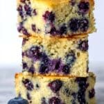 Healthy Yogurt Oat Blueberry Breakfast Cake Recipe
