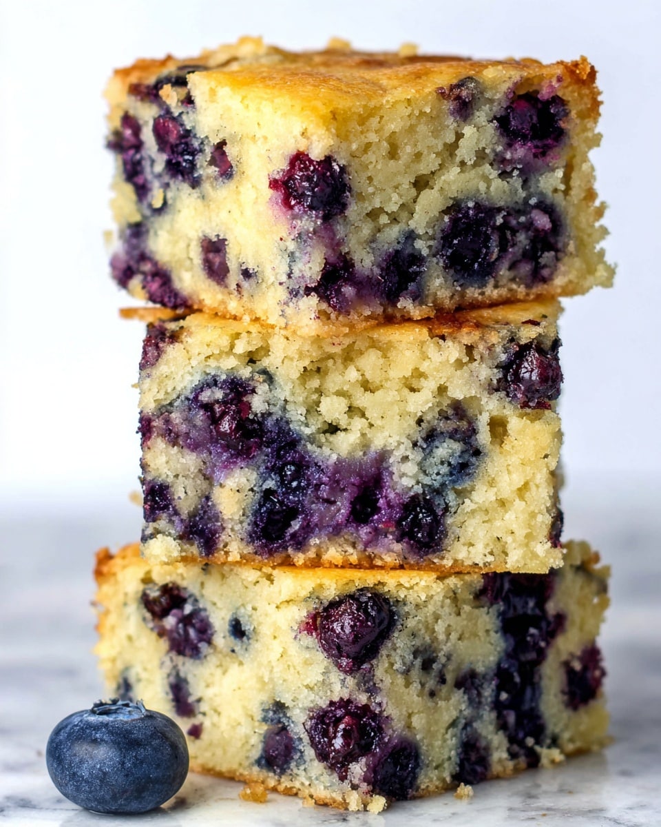 Healthy Yogurt Oat Blueberry Breakfast Cake Recipe