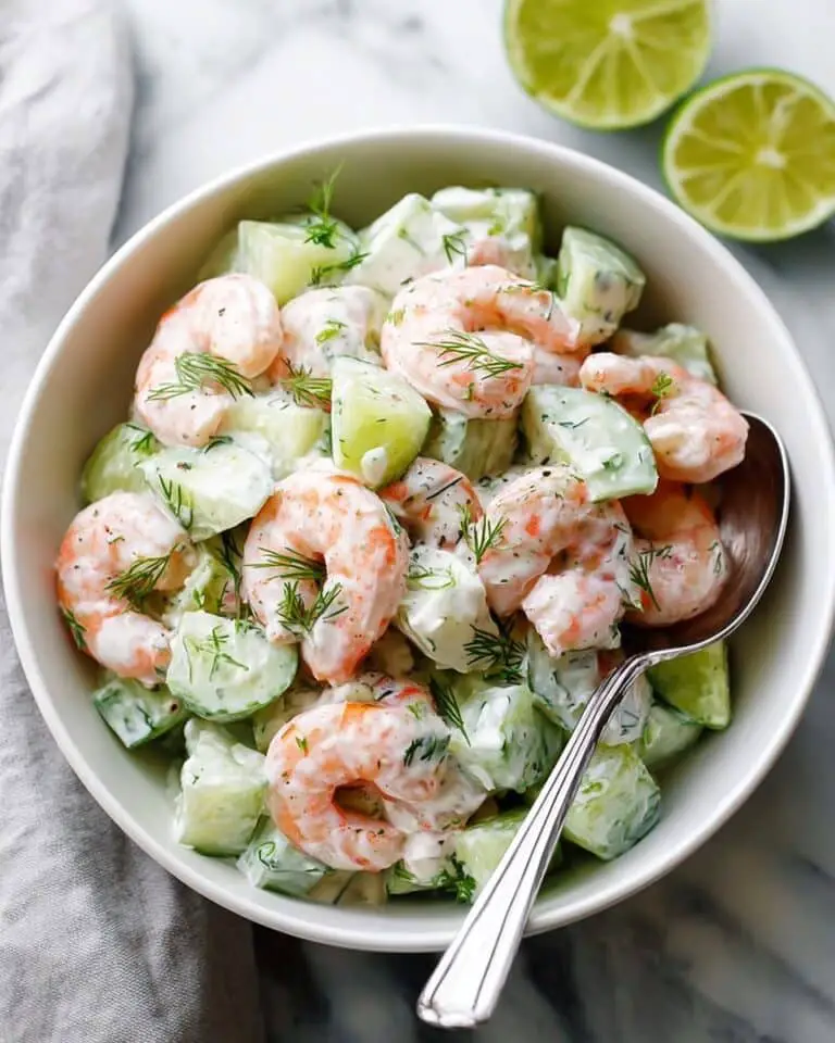 Fresh and Zesty Cucumber Shrimp Salad Recipe