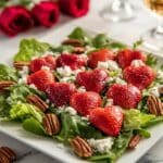 Sweetheart Salad with Heart-Shaped Strawberries and Champagne Vinaigrette Recipe
