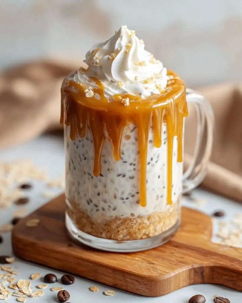 Delicious Caramel Macchiato Protein Overnight Oats for Busy Mornings Recipe