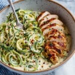 Zucchini Noodle Chicken Alfredo Recipe