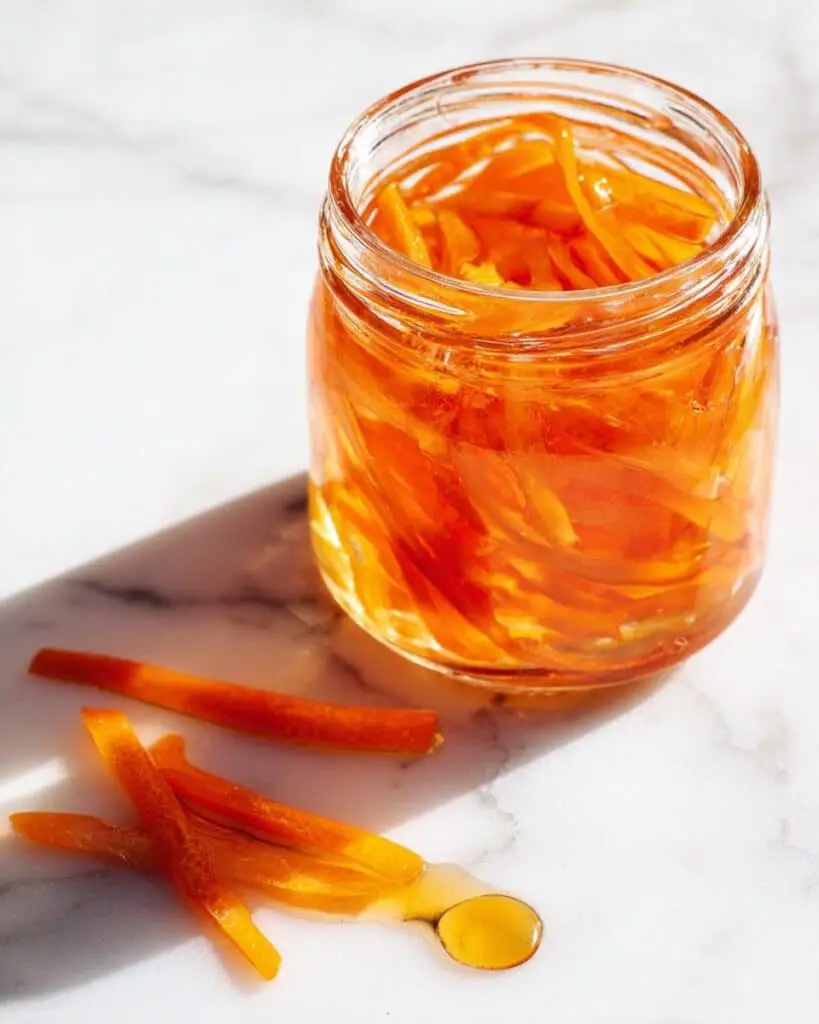 Candied Orange Peel in Syrup Recipe
