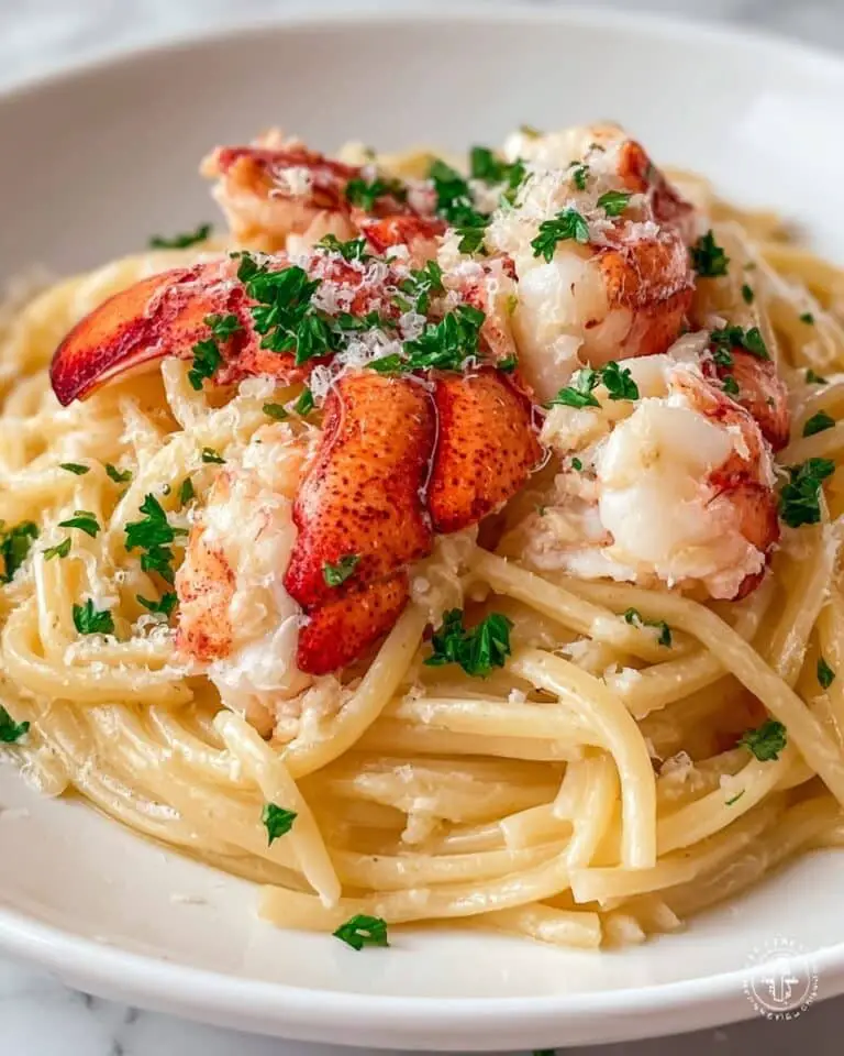 Lobster Bucatini with Garlic, White Wine, and Parmesan Recipe