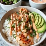Shrimp Rice Bowls with Spicy Mayo Recipe