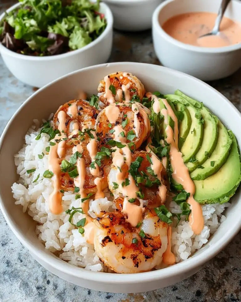Shrimp Rice Bowls with Spicy Mayo Recipe